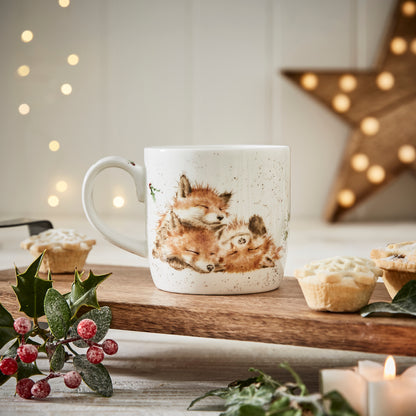 Royal Worcester Wrendale Designs The Night Before Christmas Fox Fine Bone China Mug