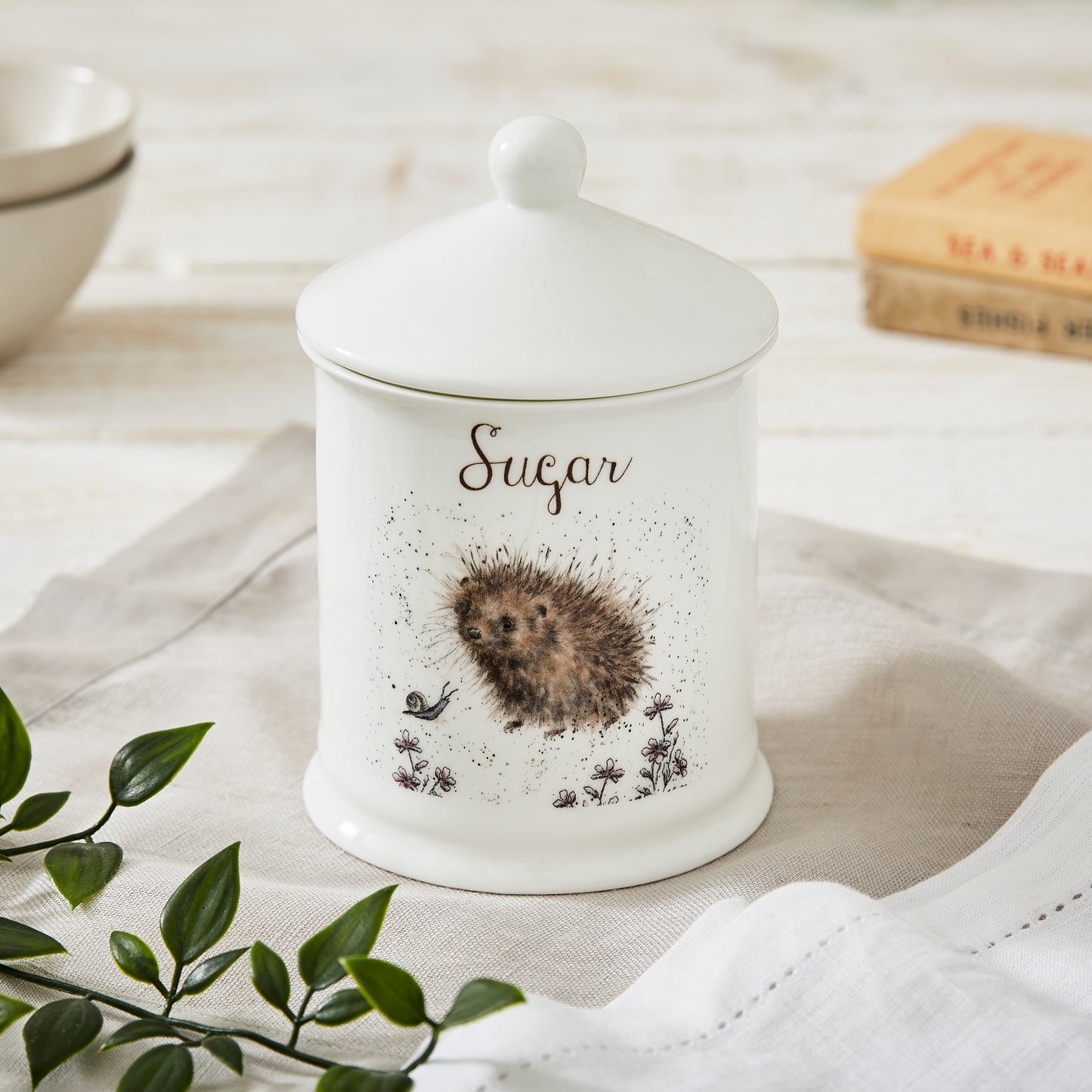 Royal Worcester Wrendale Designs Sugar Canister Hedgehog