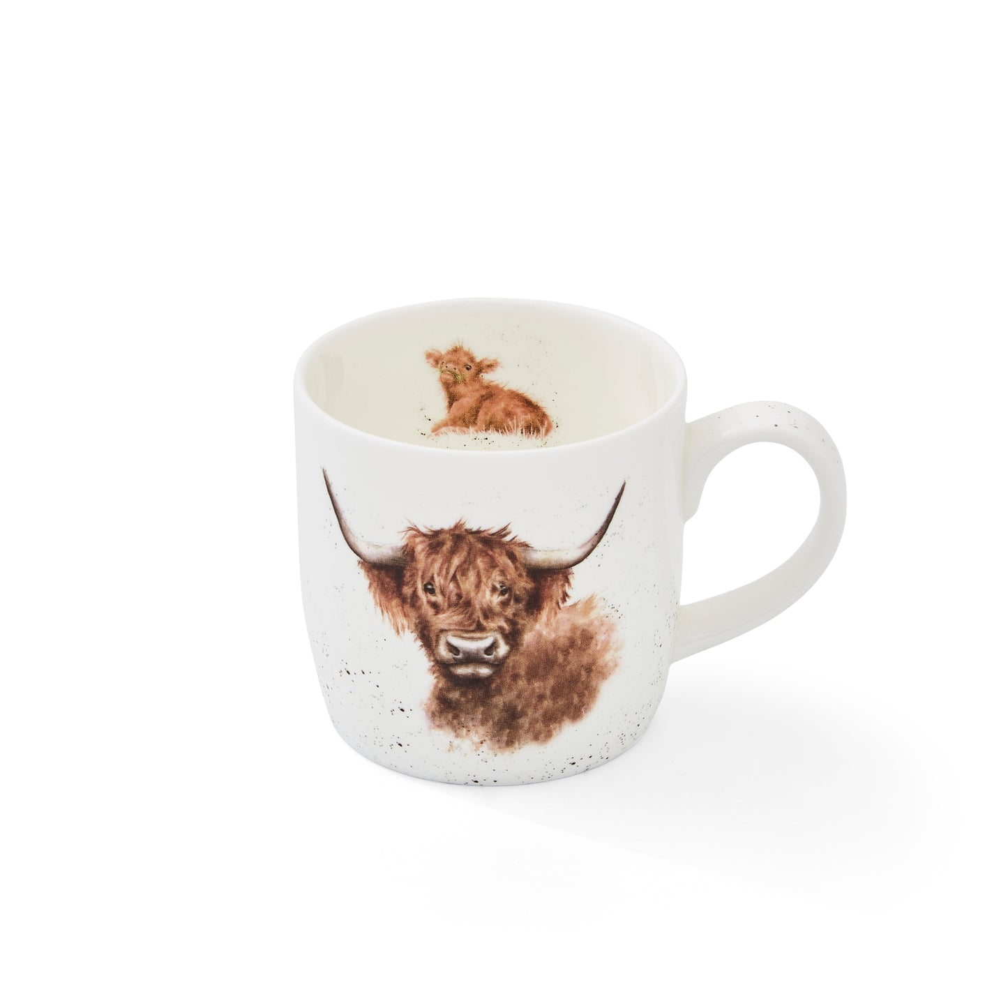 Royal Worcester Wrendale Designs Highland Cow Fine Bone China Mug - Set of 6