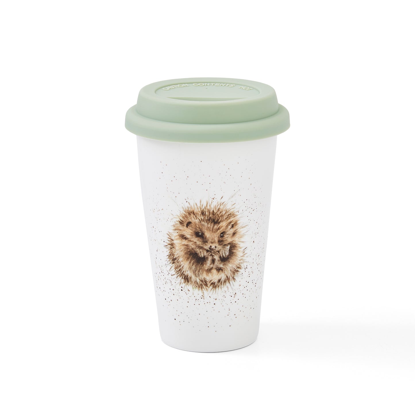 Royal Worcester Wrendale Designs Hedgehog Travel Mug with Silicone Lid