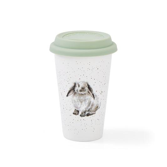 Royal Worcester Wrendale Designs Rabbit Travel Mug
