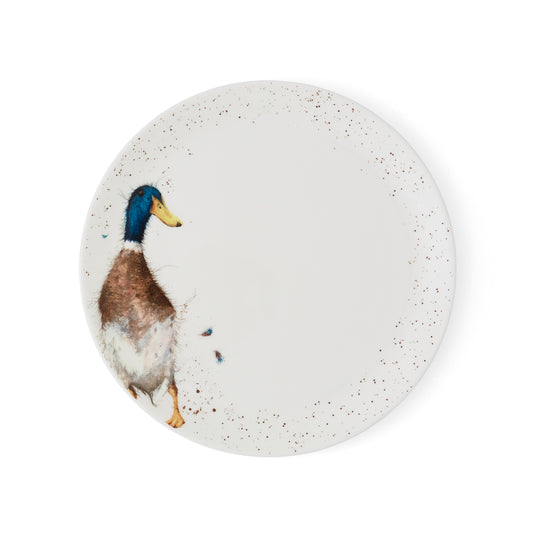 Royal Worcester Wrendale Designs 10.5 Inch Coupe Plates - Duck Set of 4