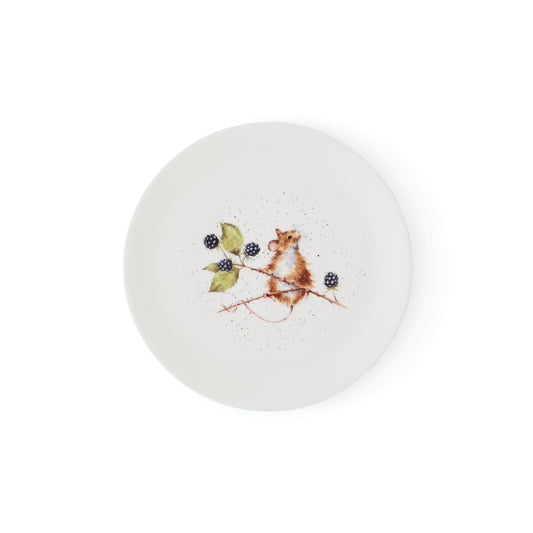 Royal Worcester Wrendale Designs 8 Inch Coupe Plates - Mouse Set of 4