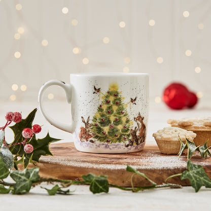 Royal Worcester Wrendale Designs Oh Christmas Tree Fine Bone China Mug - Set of 6