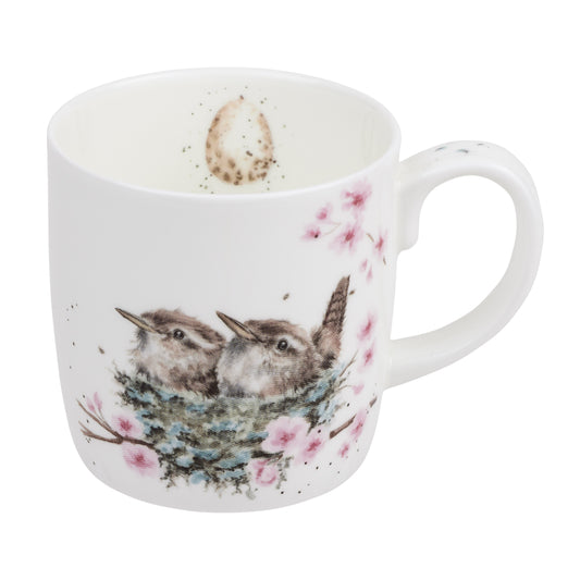 Royal Worcester Wrendale Designs Mug - Feather Your Nest - Set of 6