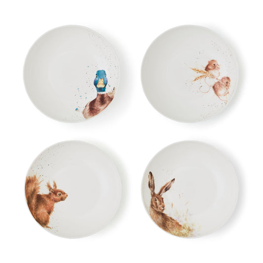 Royal Worcester Wrendale Designs Assorted Pasta Bowls -Set of 4