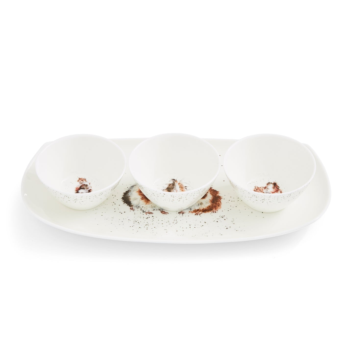Royal Worcester Wrendale Designs 3 Bowl and Tray Set