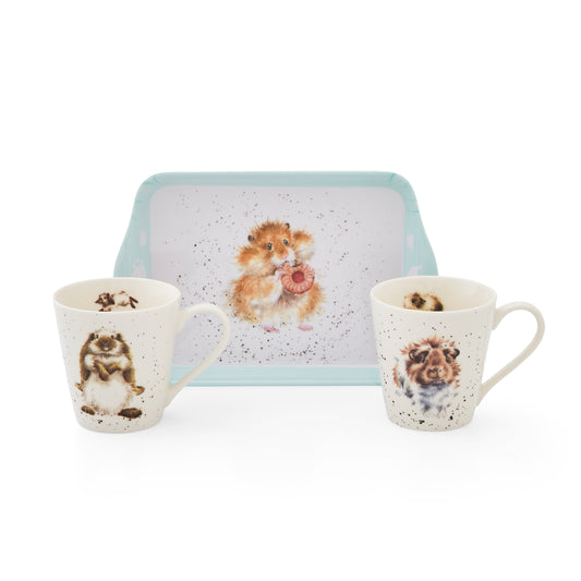 Royal Worcester Wrendale Designs Diet Starts Tomorrow Mug and Tray Set