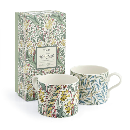 Morris & Co. Daffodil Set of 2 Mugs by Spode