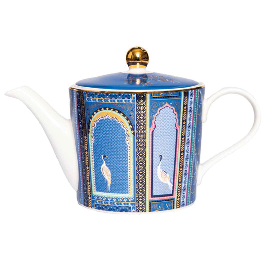Sara Miller Portmeirion India - Teapot - Lattice Windows