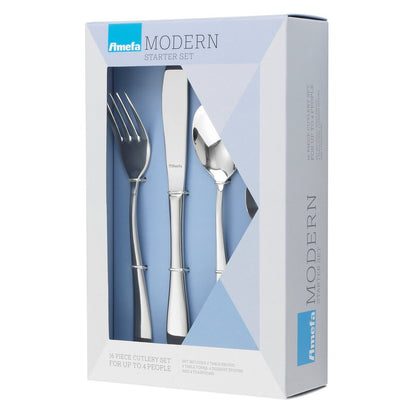 Sure 16 Piece Modern Cutlery Box Set by Amefa