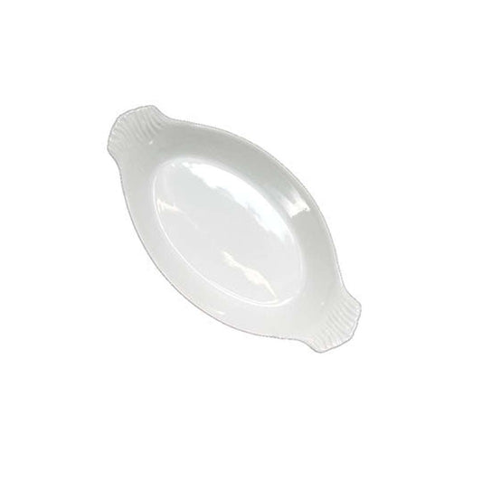 BIA Oval Eared Dish Small White 170mm x 190mm x 20mm