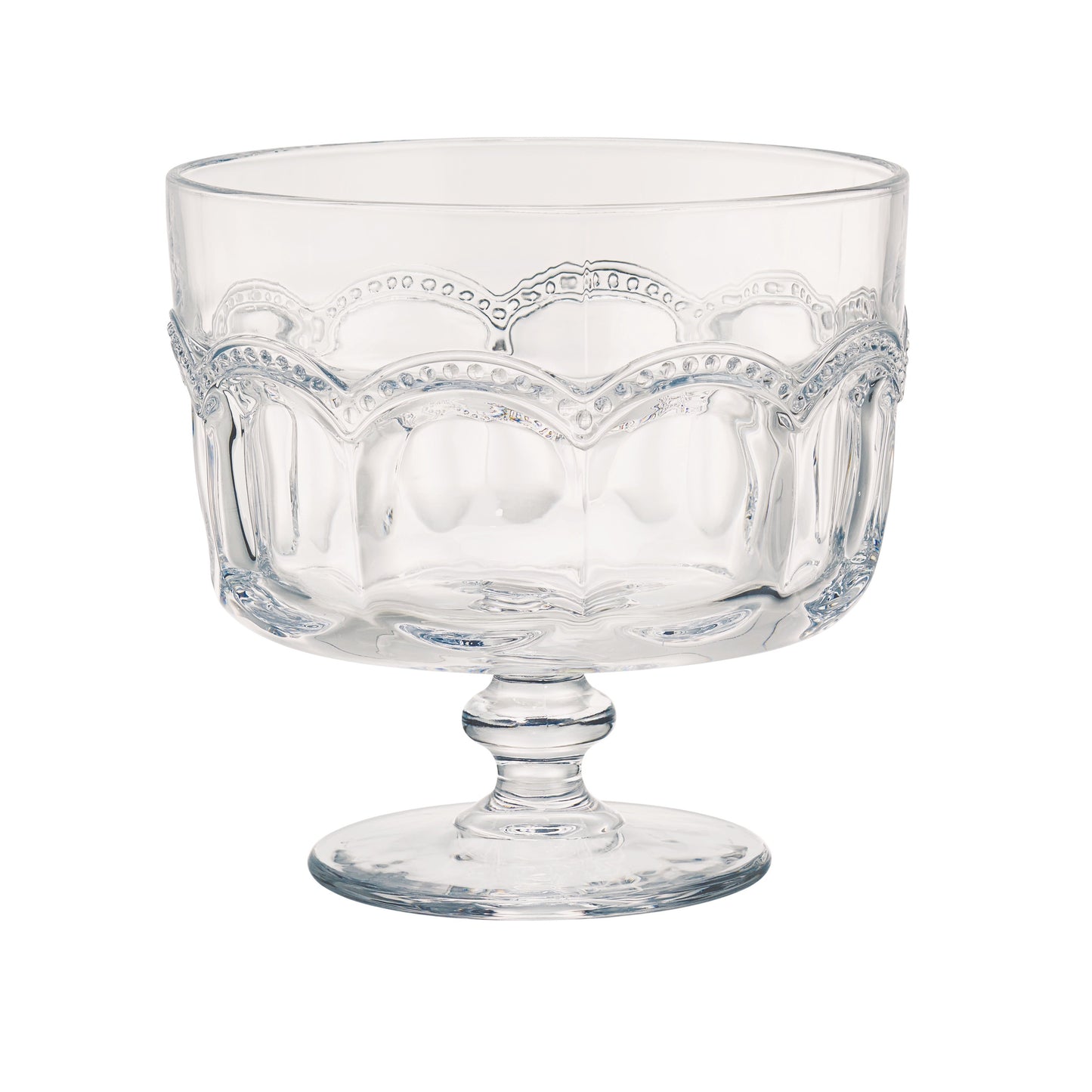 Artland Glass Pearl Ridge Trifle Bowl