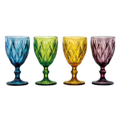 Artland Glass Highgate Goblets - Set of 4 Glasses