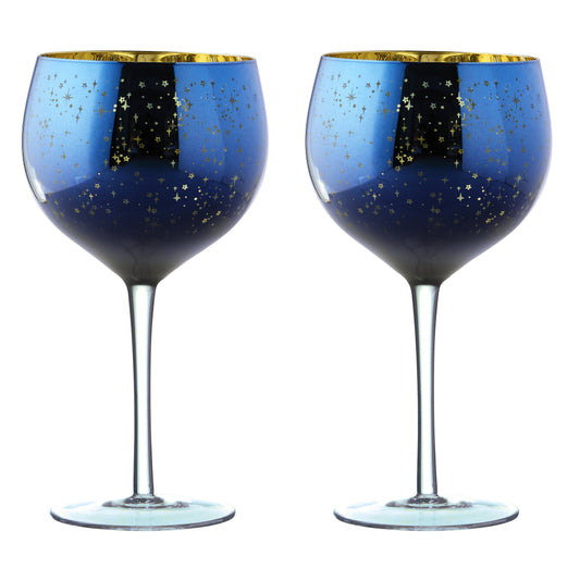 Artland Glass Set of 2 Galaxy Gin Glasses