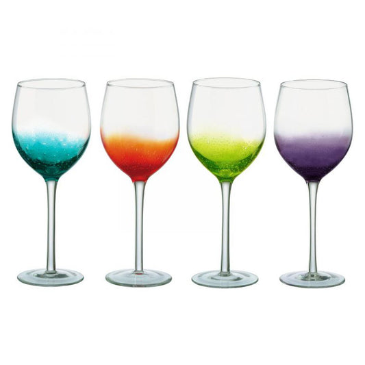 Anton Studio Glass Fizz Wines Glasses Set of 4
