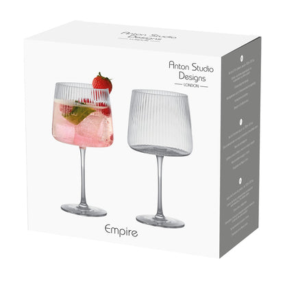 Anton Studio Glass Set of 2 Empire Gin Glasses