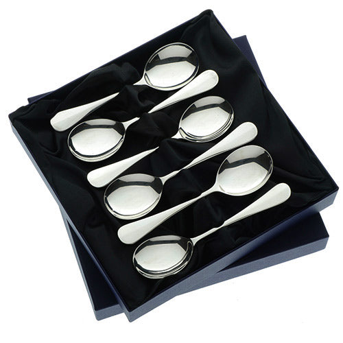 Arthur Price Baguette Cutlery Set - Silver Plate Box of 6 Fruit Spoons
