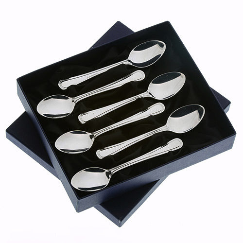 Arthur Price Bead Cutlery Set - Stainless Steel Box of 6 Teaspoon
