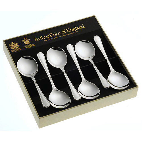 Arthur Price Britannia Cutlery Set - Silver Plate Box of 6 Fruit Spoons