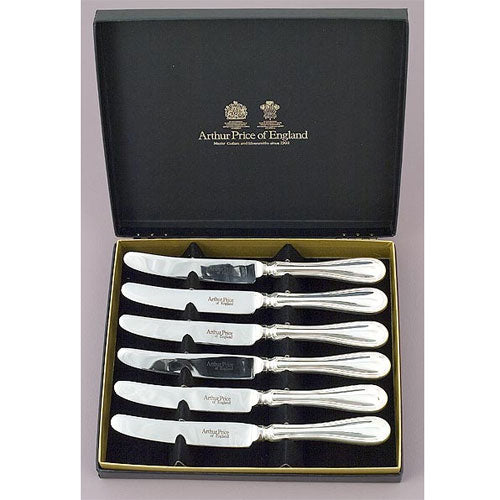 Arthur Price Britannia Cutlery Set - Stainless Steel -  Box of 6 Tea/Fruit Knives