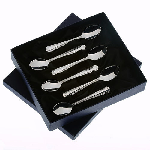 Arthur Price Chester Cutlery Set - Stainless Steel Box of 6 Coffee Spoons