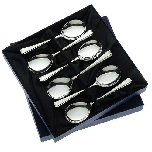 Arthur Price Chester Cutlery Set - Silver Plate Box of 6 Fruit Spoons