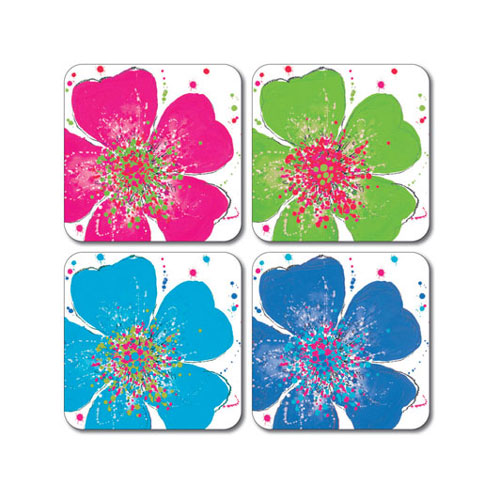 Scott Inness Coasters Set of 4 Rose