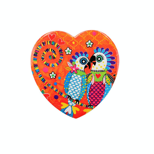 Maxwell & Williams Love Hearts Ceramic 10cm Fan Club Square Coaster
