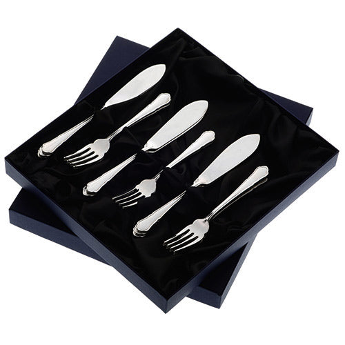 Arthur Price Dubarry Cutlery Set - Stainless Steel 8 Pairs of Fish Eaters