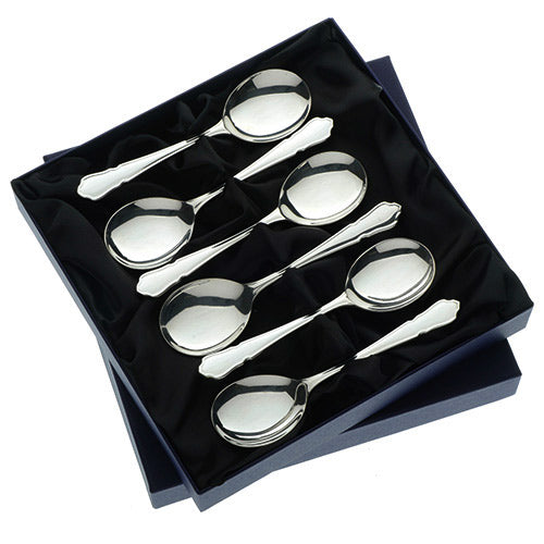 Arthur Price Dubarry Cutlery Set - Stainless Steel Box of 6 Fruit Spoons