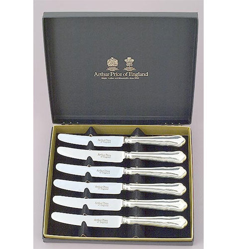 Arthur Price Dubarry Cutlery Set - Stainless Steel -  Box of 6 Tea Knives