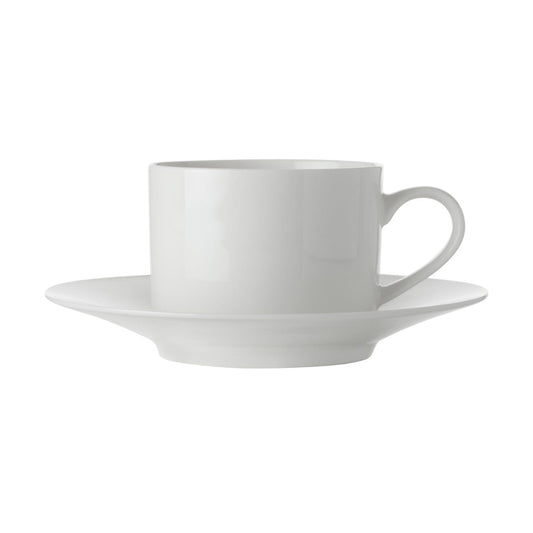 Maxwell & Williams White Basics 220ml Tea Cup And Saucer