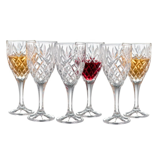 Galway Crystal Renmore Goblet Set Of 6