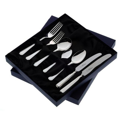 Arthur Price Grecian Cutlery Set - Silver Plate Box 7 Piece Place Setting