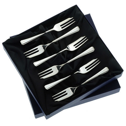Arthur Price Harley Cutlery Set - Stainless Steel Box of 6 Pastry Forks