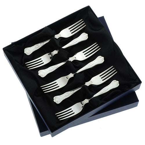 Arthur Price Kings Cutlery Set - Stainless Steel Box of 6 Tea/Fruit Forks