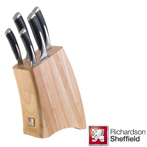 Kyu 5 piece Knife Block Set by Richardson Sheffield