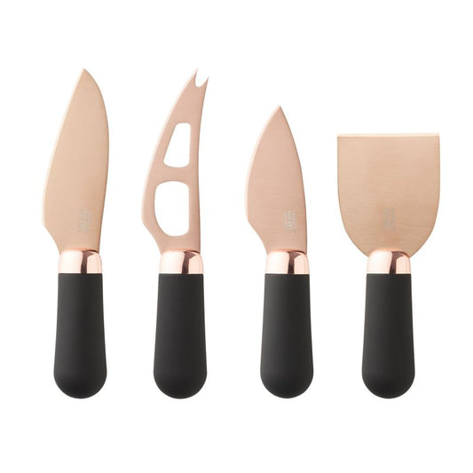 Taylors Eye Witness Brooklyn Rose Gold 4 Piece Cheese Knife Set