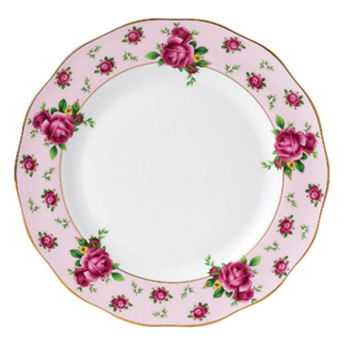 Royal Albert New Country Roses Pink Plate 27cm Floral Chintz