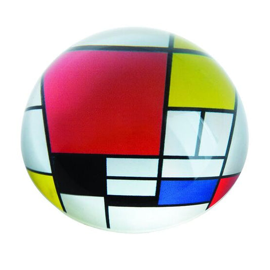 Mondrian Composition With Red Plane Paperweight by John Beswick