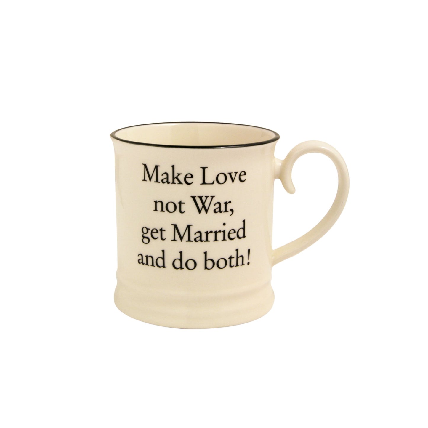 Fairmont & Main Make love not war - Tankard Mug
