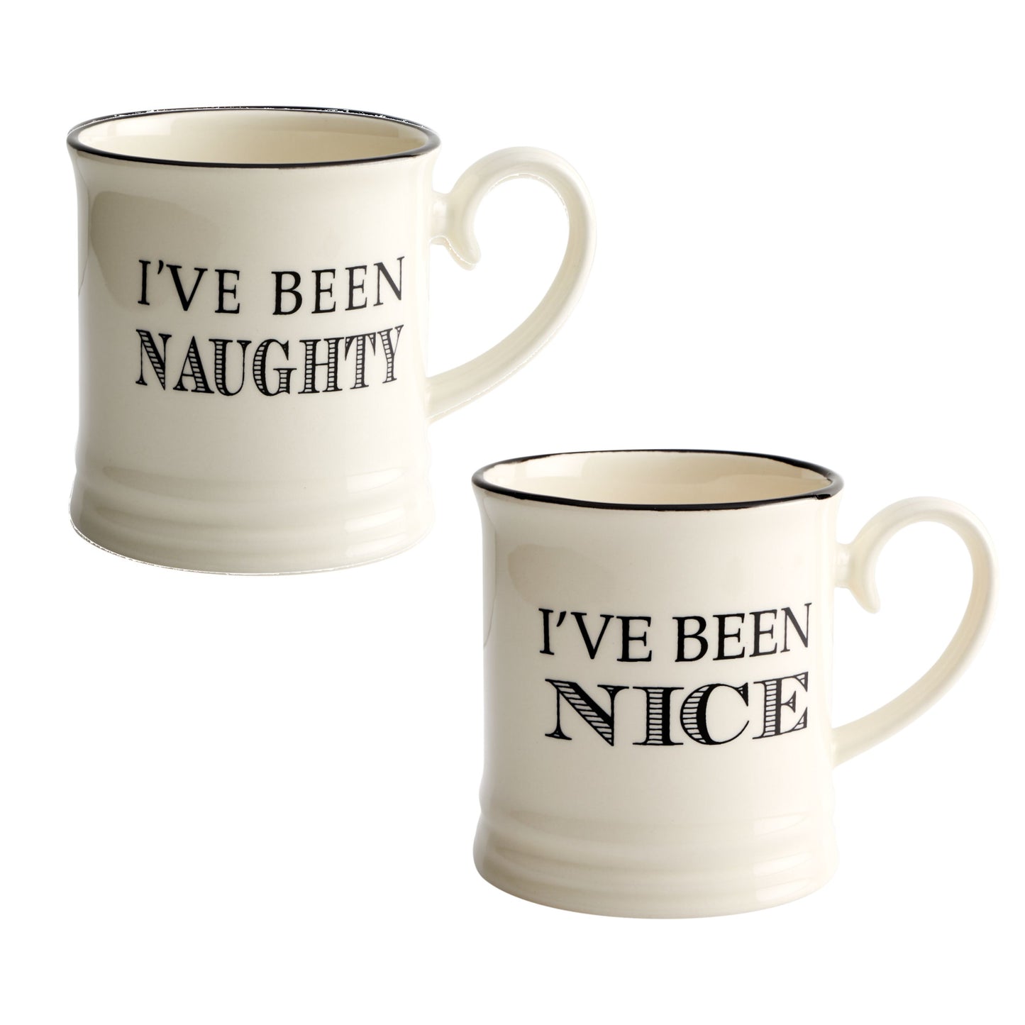 Fairmont & Main Christmas Mug Pack - I've Been Naughty / Nice