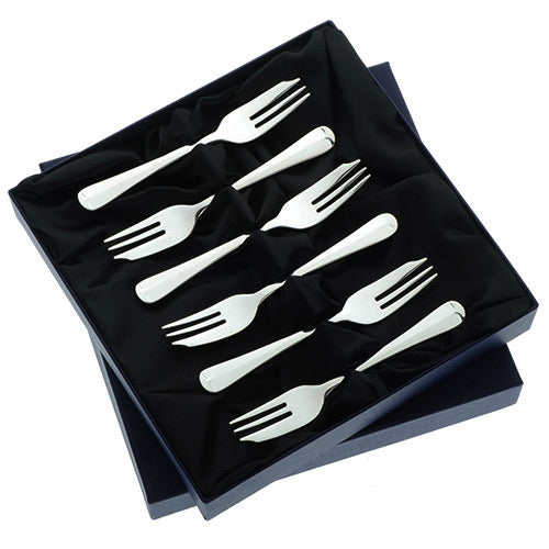 Arthur Price Rattail Cutlery Set - Stainless Steel Box of 6 Pastry Forks