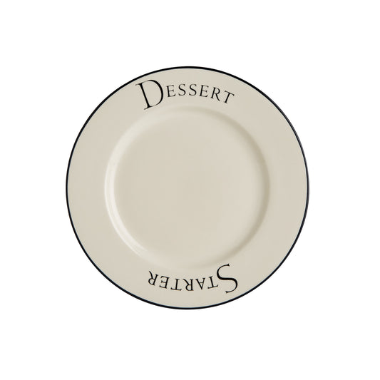 Fairmont & Main Dessert Plate - Script
