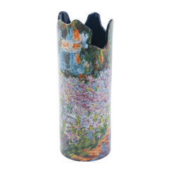 Monet Irises In Garden Vase by John Beswick