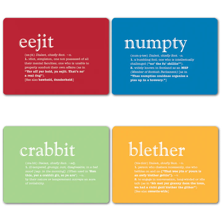 Tablemats Set of 4 Scottish Dialect