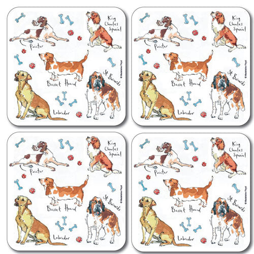 Madeleine Floyd Coasters Set of 4 Dogs