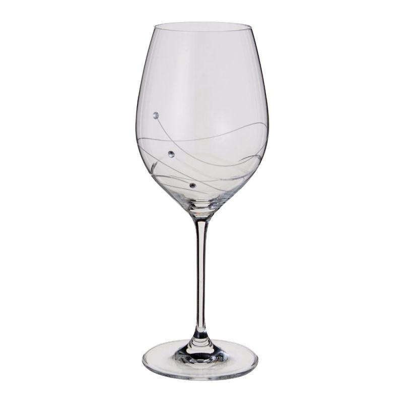 Dartington Glitz Goblet Glass, Set of 2
