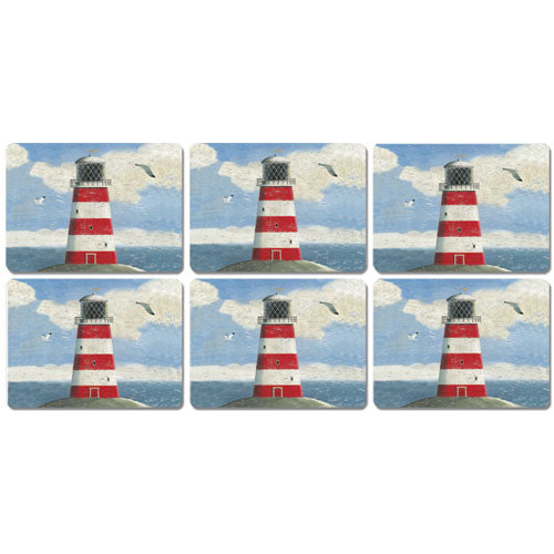 Martin Wiscombe Tablemats Set of 6 Lighthouse